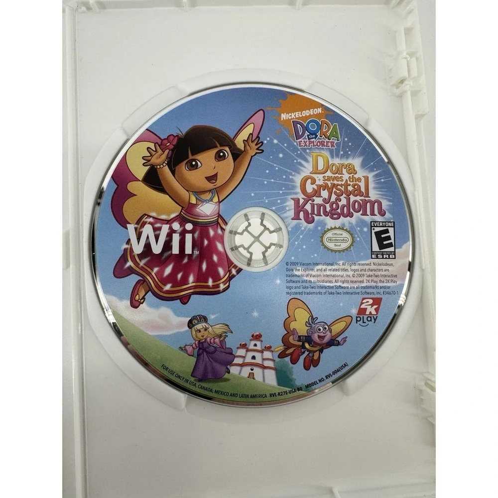 Dora the Explorer: Dora Saves the Crystal Kingdom Nintendo Wii 2K Play W/Manual